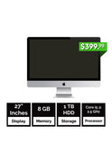 Apple iMac Late 2012 - 27 inch - core i5 - 8GB RAM - 1TB HDD