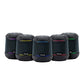 Waterproof Shockproof Bluetooth Speaker with Accent Lighting and Mega Battery Black
